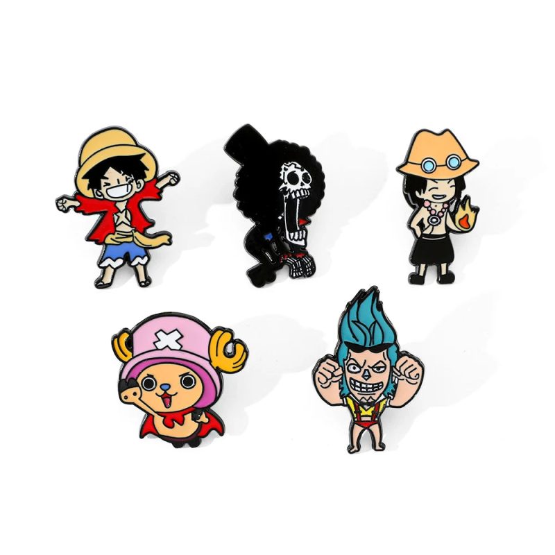 5 Pcs Monkey D. Luffy & Tony Tony Chopper Enamel Pins - Image 6