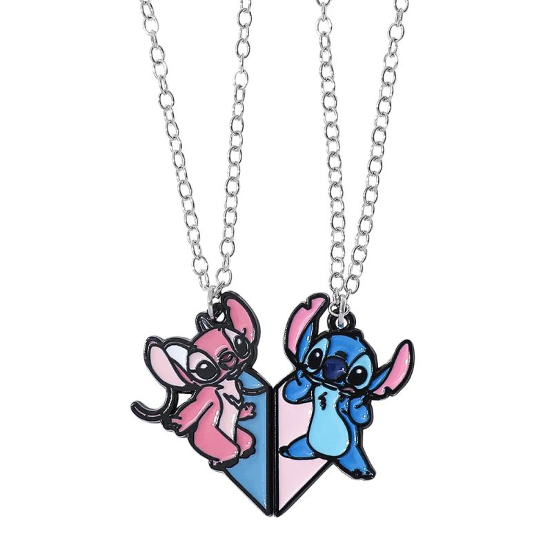 Disney Stitch Heart Necklace for Couples - Image 10