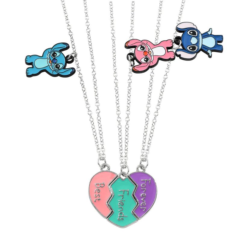 Disney Stitch Heart Necklace for Couples - Image 21