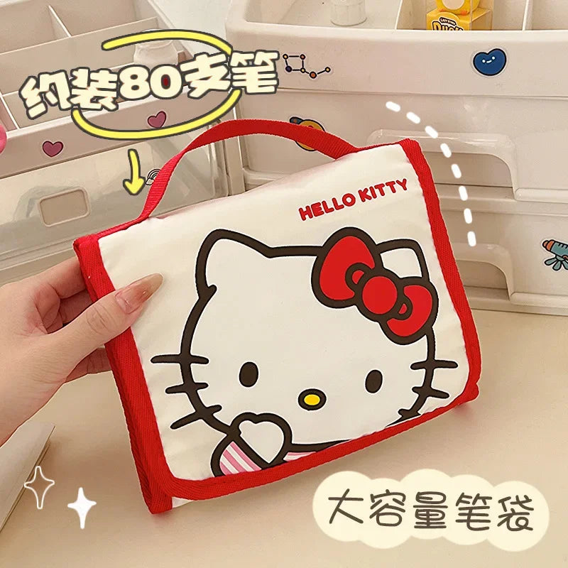 Kawaii Sanrio Large Capacity Folding Cartoon Makeup Bag - Image 5
