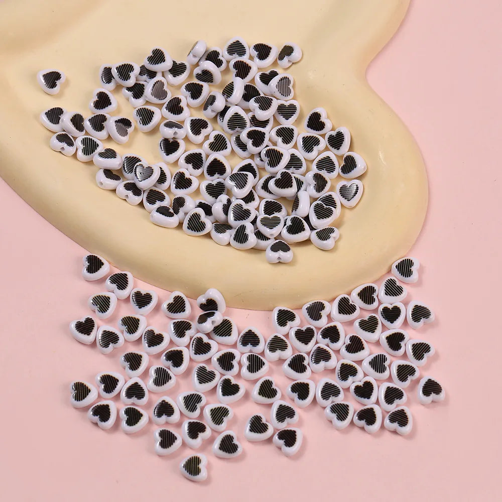 Adorn Your Creations with 10pcs I Love You Heart Beads - Image 3