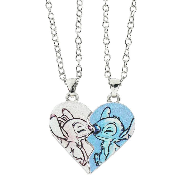 Disney Stitch Heart Necklace for Couples - Image 11